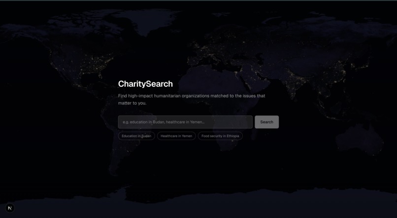 CharitySearch – screenshot 1