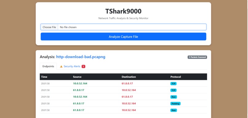 TShark9000  – screenshot 2