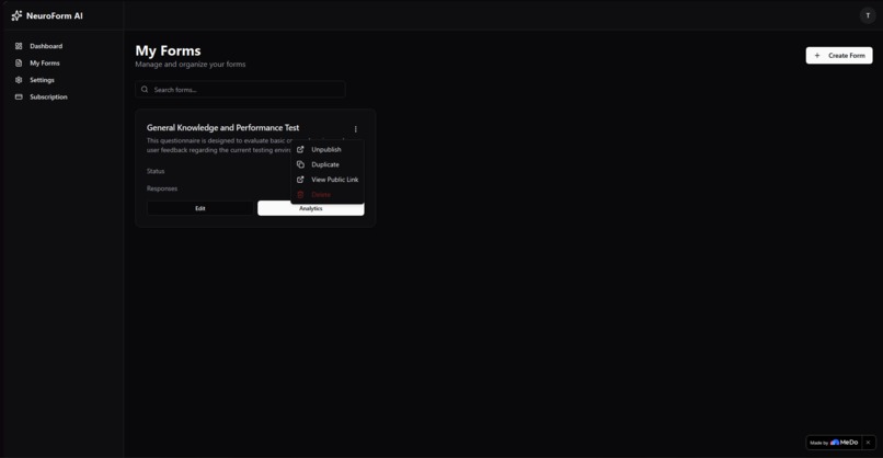 NeuroForm AI – screenshot 5