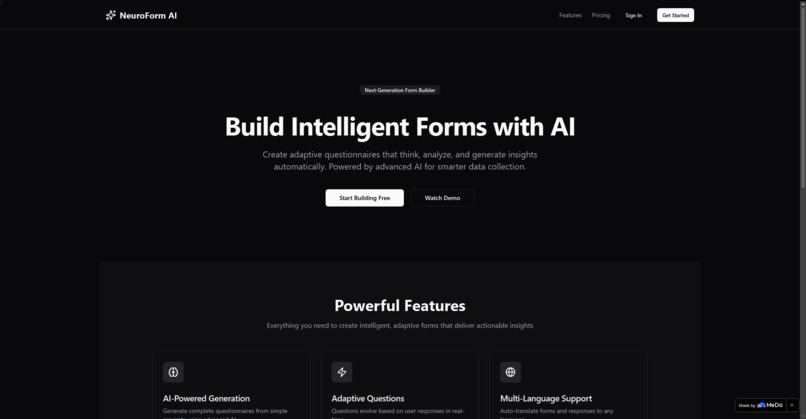 NeuroForm AI – screenshot 1