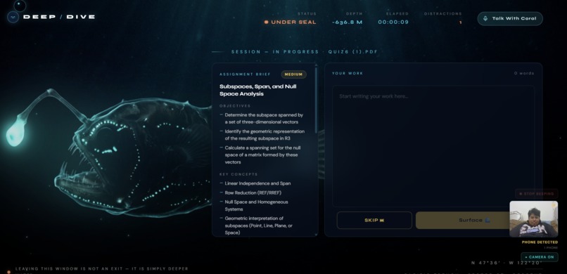 Deep Dive – screenshot 1