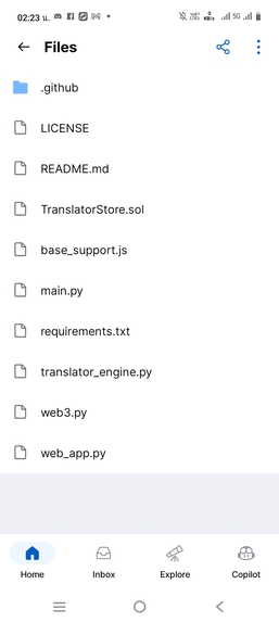 Project Name: Web3AI Translator – screenshot 1