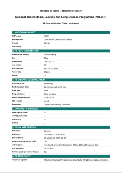 DaktariTB — The Action Layer for TB/HIV Care – screenshot 5