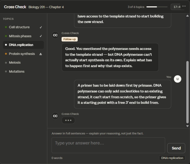 crosscheck – screenshot 1