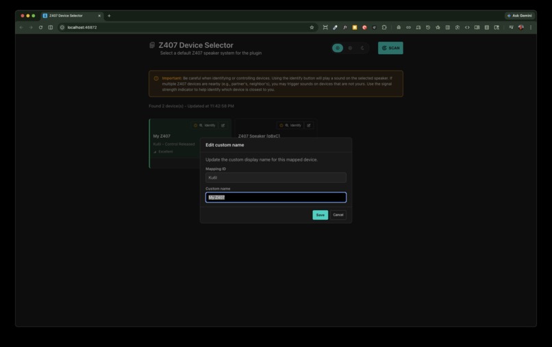 Cross-device Controls, Phase 2 – screenshot 1