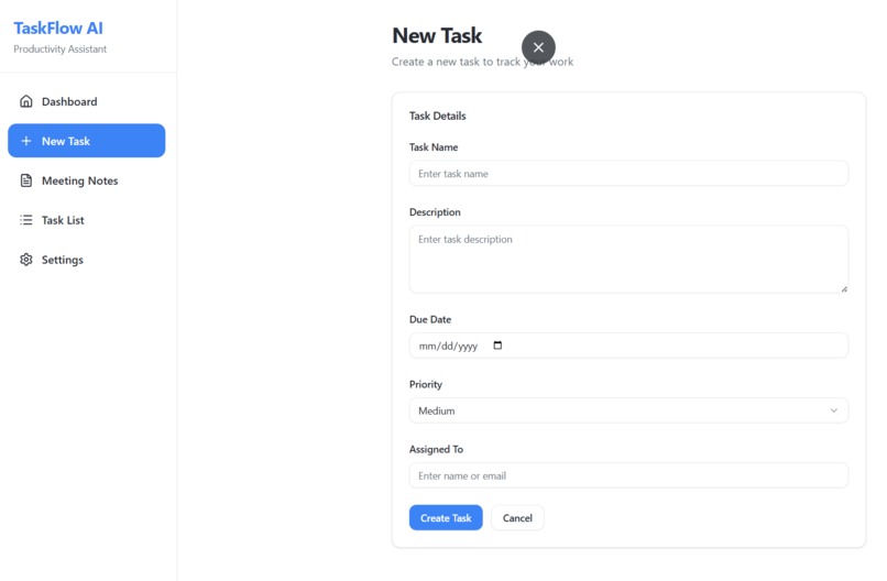 TaskFlow AI – screenshot 4