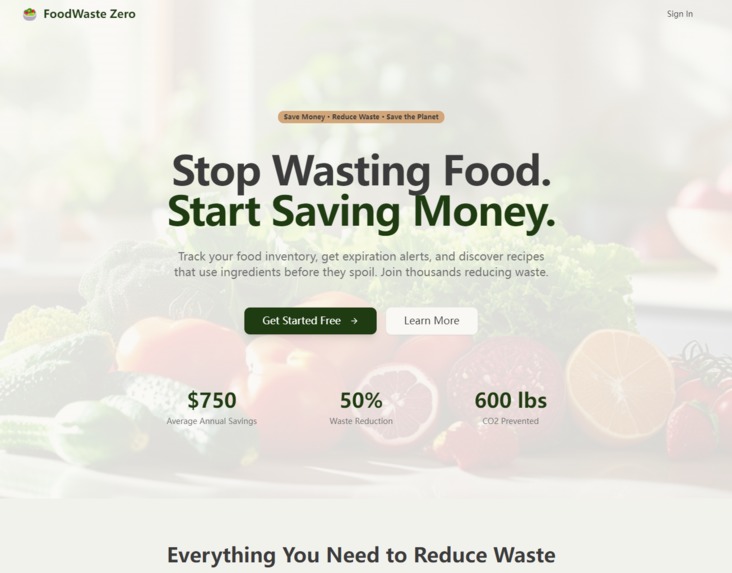 Stop Wasting Food.Start Saving Money – screenshot 1