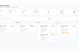 AI-Assisted Job Application Tracker 