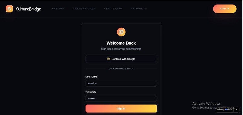 CultureBridge AI — A Living Atlas of Human Culture – screenshot 1