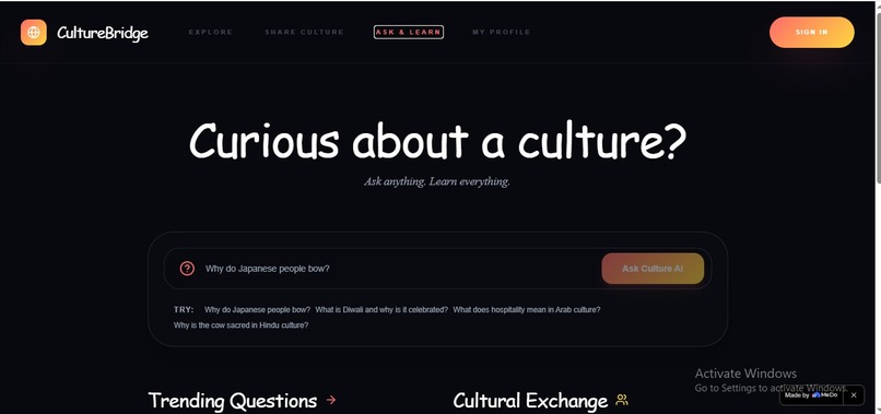CultureBridge AI — A Living Atlas of Human Culture – screenshot 4