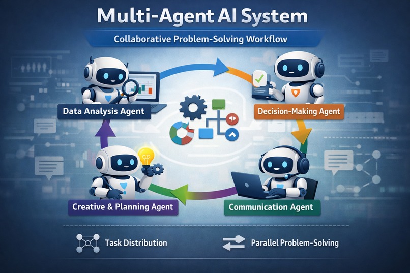 Multi-Agent AI System Collaborative problem-solving workflow – screenshot 1