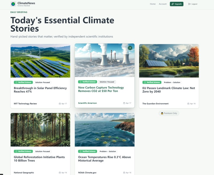 ClimateNews Filter – screenshot 2