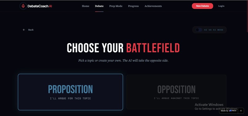 DebateCoach AI — Master the Art of Argument – screenshot 3