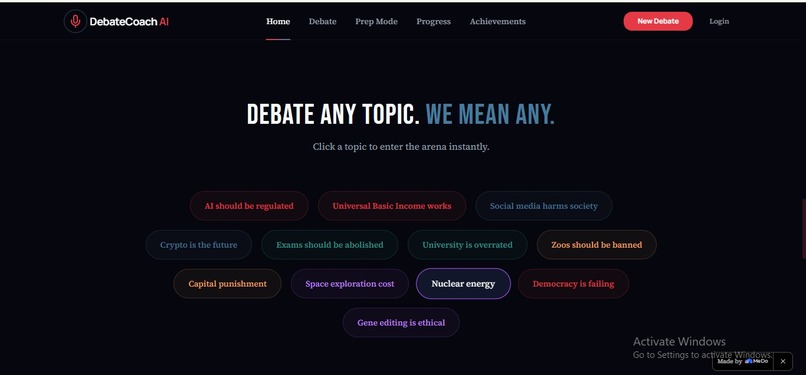 DebateCoach AI — Master the Art of Argument – screenshot 4