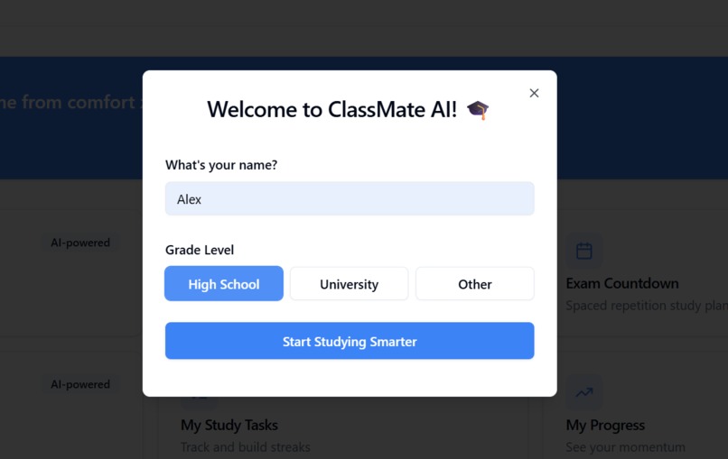 ClassMate AI – screenshot 1
