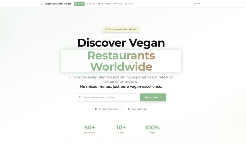 VeganRestaurant Finder – screenshot 1