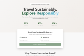 SustainableTravel Planner