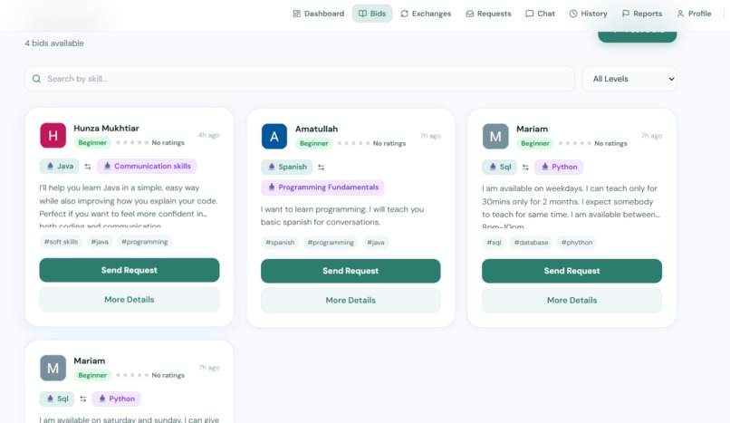 skill-swap – screenshot 4