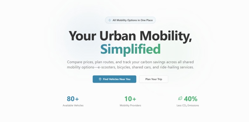SharedMobility Hub – screenshot 1