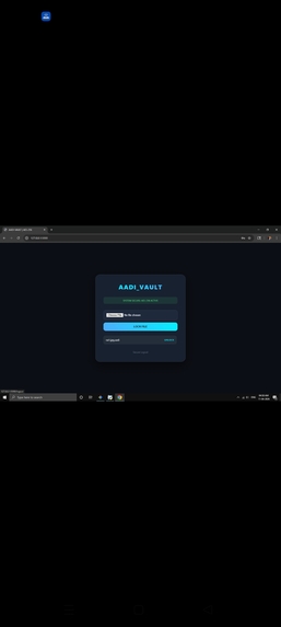 Aadi-Vault: AI-Powered Local Security Station – screenshot 3