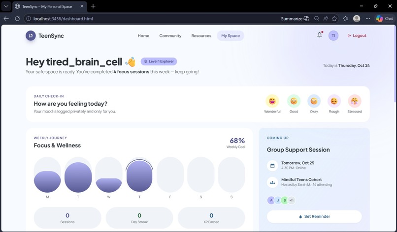 TeenSync – screenshot 4