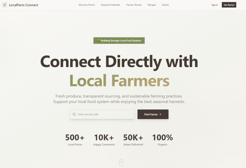 Connect Directly withLocal Farmers – screenshot 1