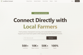 Connect Directly withLocal Farmers
