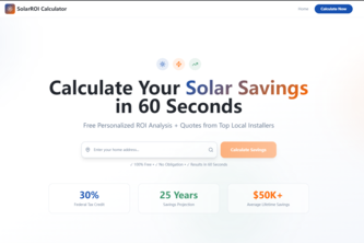 Calculate Your Solar Savings in 60 Seconds
