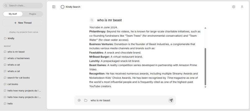 kindly search – screenshot 6