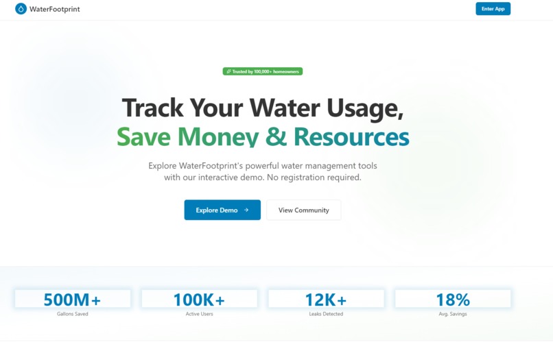 Track Your Water Usage – screenshot 1