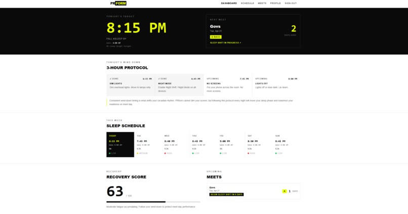 PRform – screenshot 2