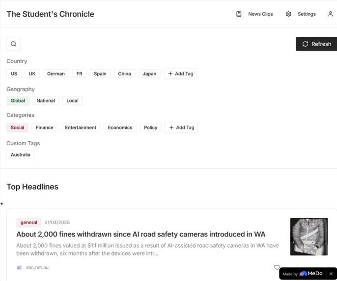 The Student's Chronicle – screenshot 4