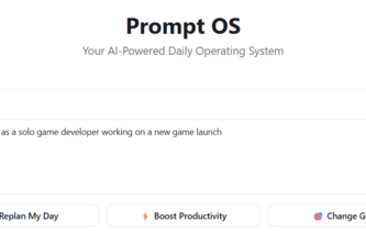 Prompt OS – AI Productivity Dashboard