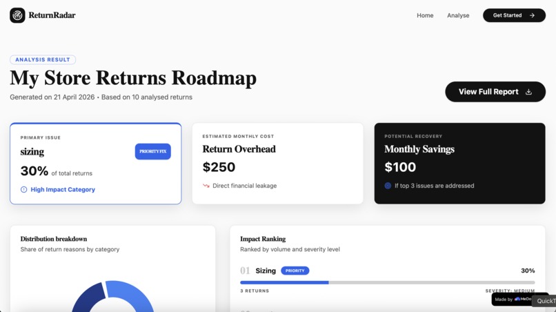 ReturnRadar – screenshot 4