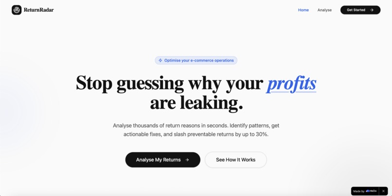 ReturnRadar – screenshot 1