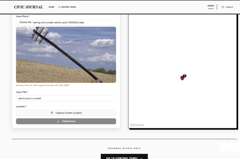 Civic Journal – screenshot 1