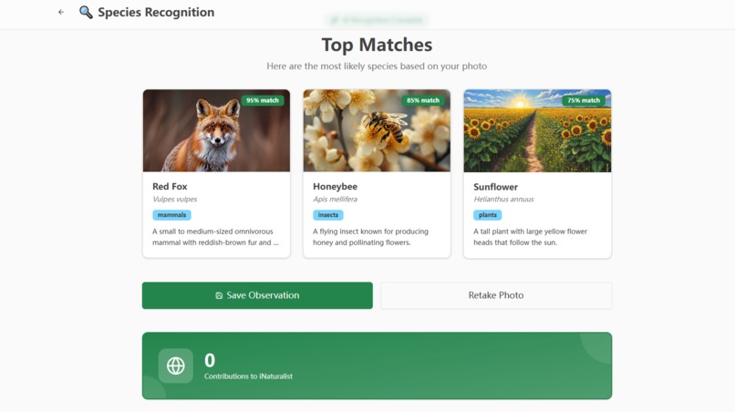 WildlifeSpotter – screenshot 2