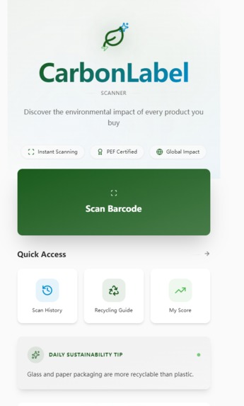 carbonlabel – screenshot 1
