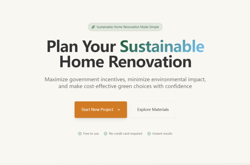 Plan Your SustainableHome Renovation – screenshot 1