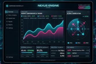 The Nexus Engine: AI-Native Market Divergence HUD