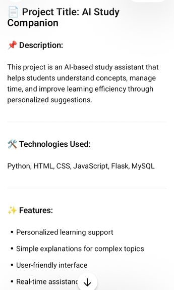 AI Study Companion – screenshot 1
