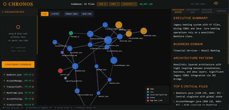 Chronos — Legacy Code Archaeologist – screenshot 1