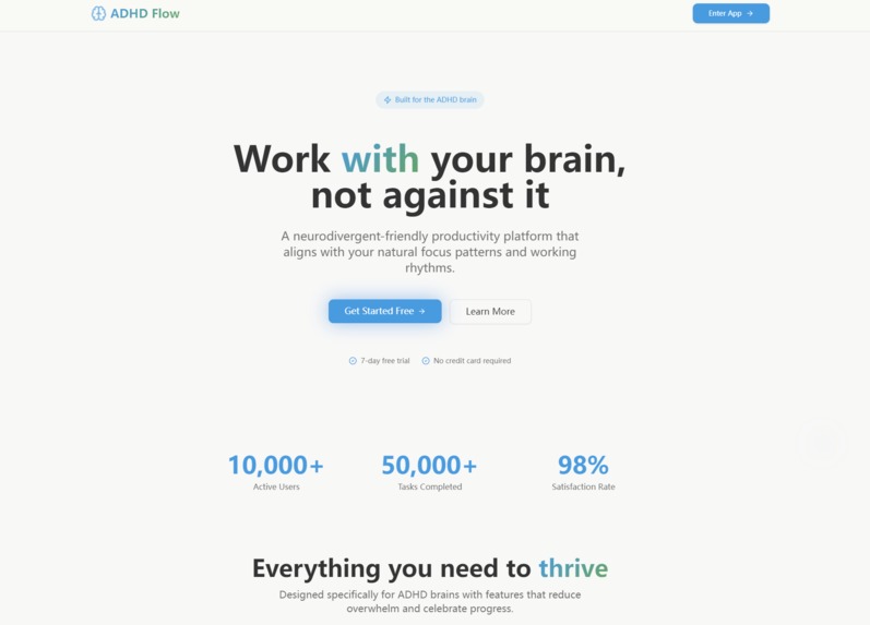 ADHD Flow – screenshot 1