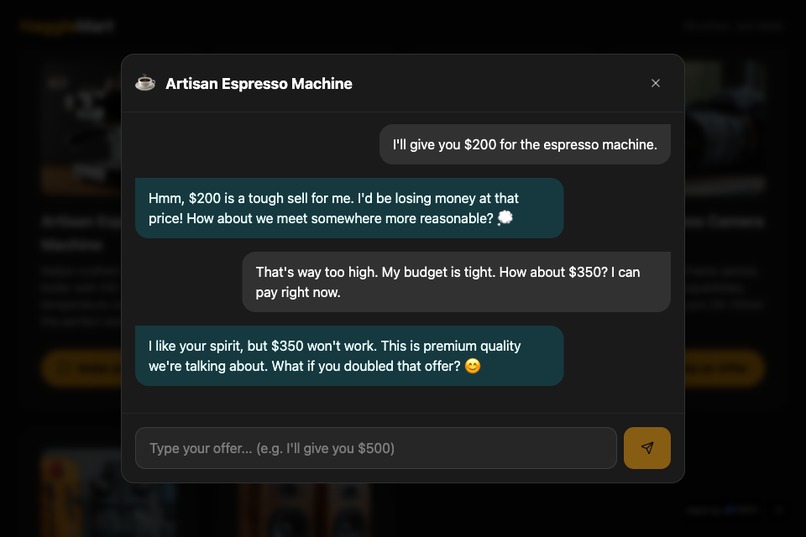 HaggleMart — AI-Negotiated E-Commerce – screenshot 3