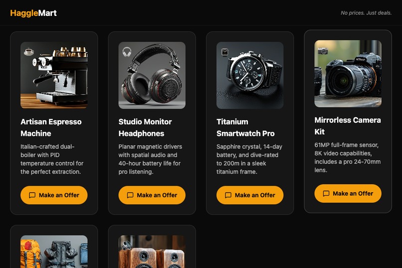 HaggleMart — AI-Negotiated E-Commerce – screenshot 2