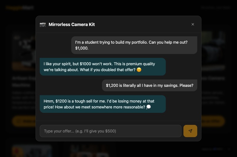HaggleMart — AI-Negotiated E-Commerce – screenshot 4
