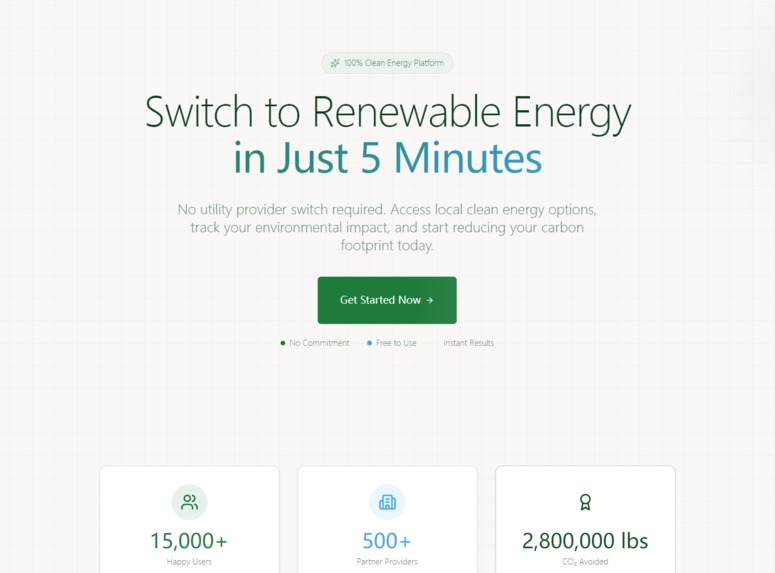 Switch to Renewable Energy – screenshot 1