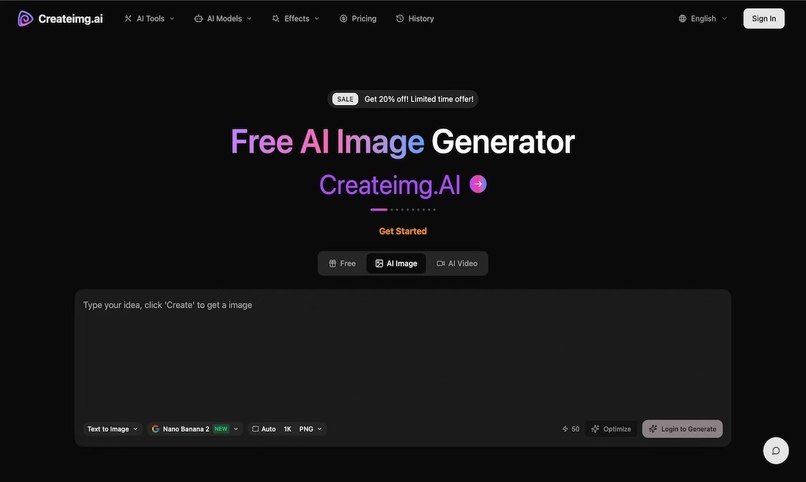 Createimg.ai – screenshot 1