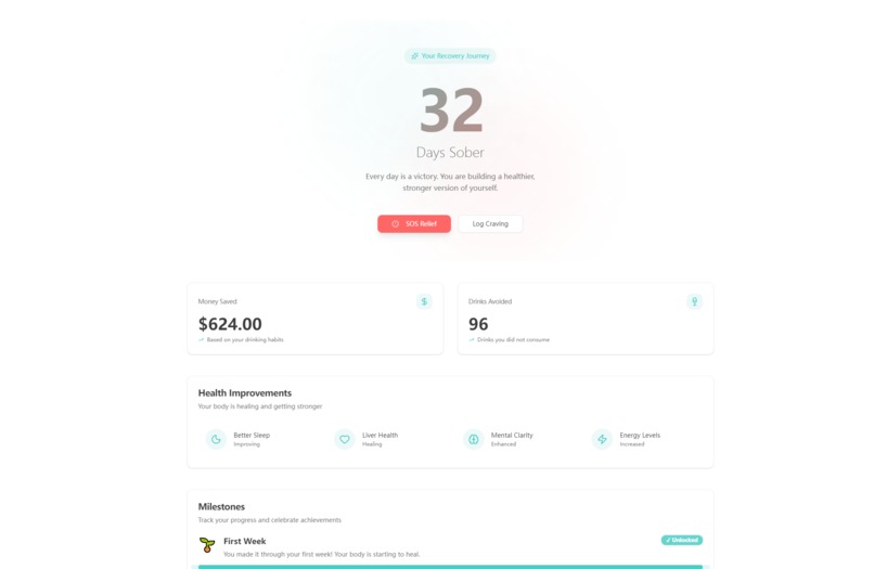 SoberCounter – screenshot 1
