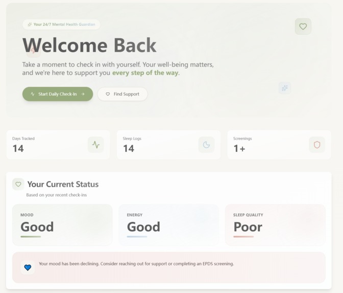 PostpartumWell – screenshot 1